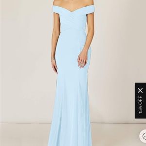 Azazie Lecia Sky Blue Dress